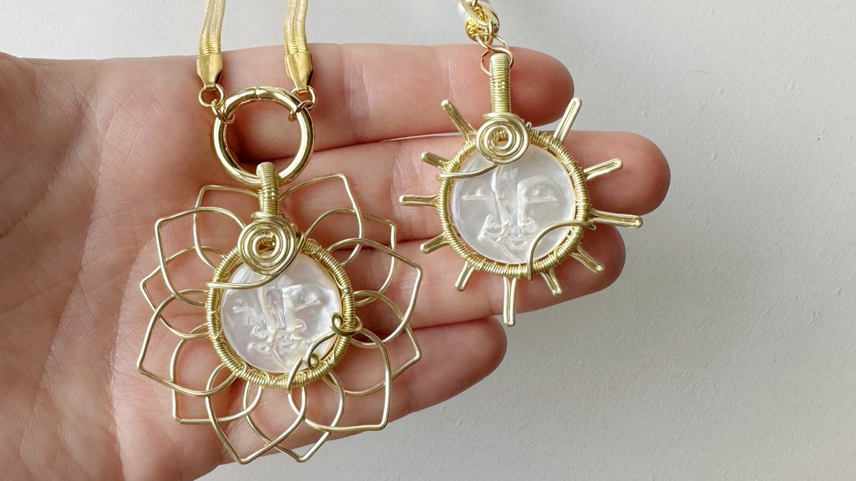 mildhippie's tweet photo. mother of pearl moon face necklaces 🌝🤍

these are part of the pearl paradise collab collection coming July 14th 8pm est <3 https://t.co/KkmgmDeIz4