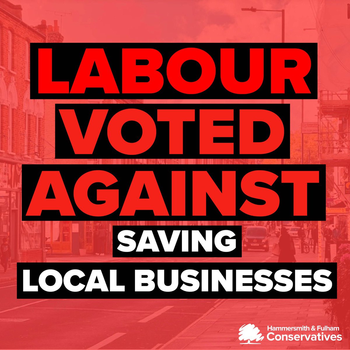 HFConsCllrs's tweet photo. 🥀 Labour disgracefully voted down Our Plan to Save South Fulham Businesses last night. 

❌ They chose partisan politics over supporting our local independent businesses. 

✍️ The fight continues - sign the Petition: https://t.co/RSYbGW2esi https://t.co/rz7H18FhUw