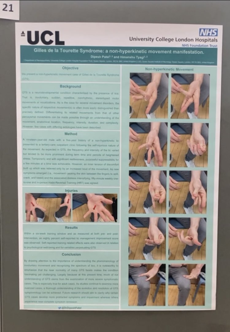 DrDipeshPatel's tweet photo. T’was extremely enriching to engage in multiple conversations regarding the phenomenology of tics and the various clinically observed manifestations #BABCP2023
#Tourettes #TouretteSyndrome https://t.co/jLGvYOBBXI