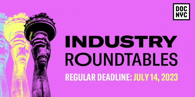 📷 Pitch your documentary to industry figures at DOC NYC's INDUSTRY ROUNDTABLES! Apply by TOMORROW 7/14 for a chance to participate in our live pitch sessions in NYC this fall.   Submit now: docnyc.net/industry-round…