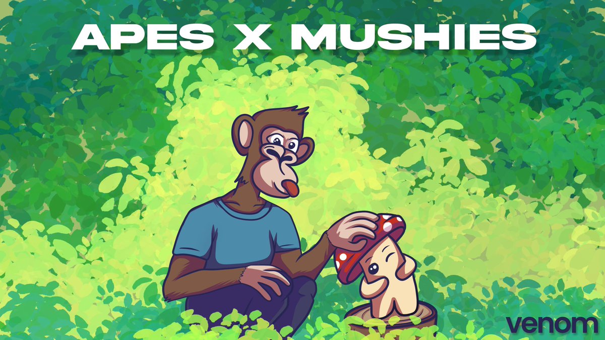 We have a new bestie in town! 🍄 

It’s GIVEAWAY TIME with 5 @venomapes and 5 @venommushies spots up for grabs! 

To enter:
1. Follow @Venomapes and <a href="/VenomMushies/">Venom Mushies</a>  
2. Like♥️ and retweet 🔁 
3. Tag 3 friends 

⏰ Winners will be announced in 48hours!