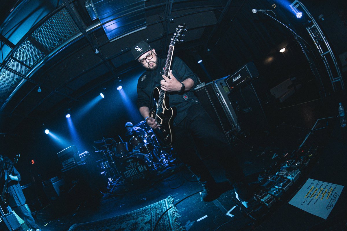 Coyotemanband's tweet photo. Thanks again to all who came out on Tuesday @thewcsocialclub. 📸 by @cannibalkitty512 
•
•
•
#wcsocialclub #westchicago #coyotemanband #liveshow #heislegend #metal #instrumental #instrumetal #hardcore https://t.co/fzHfs3oo0W