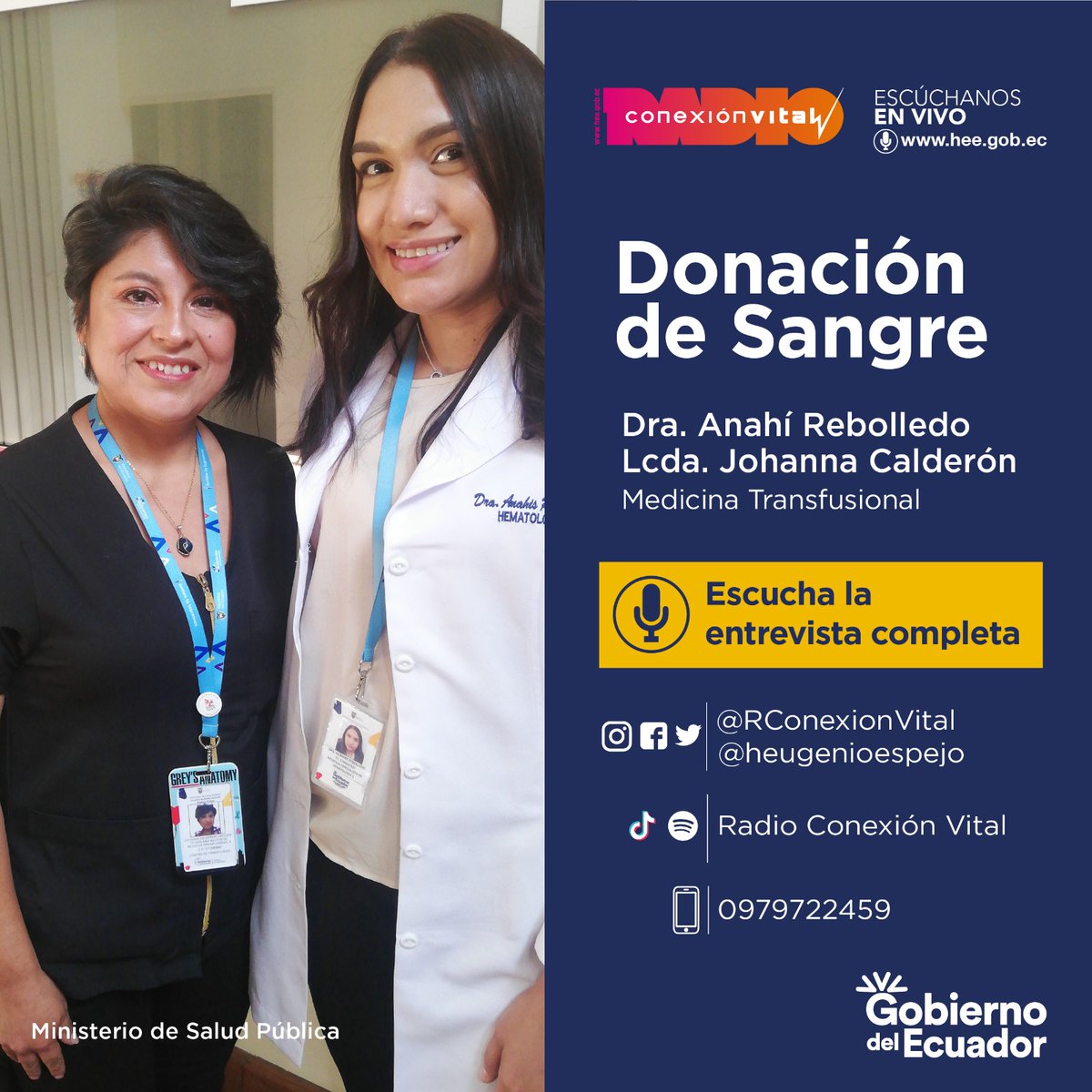📲 #CitaMédica |  Dialogamos sobre #Donacióndesangre  
Accede a la entrevista:  
🟣 biolink.info/donarsangre
Síguenos en tiktok.com/@radioconexion…