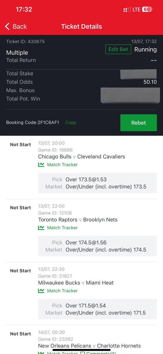 BetParkO's tweet photo. 50 Odds on Sporty🏀
Booking Code - 2F1C6AF1

💰♻️ https://t.co/1LaCLGAgZj