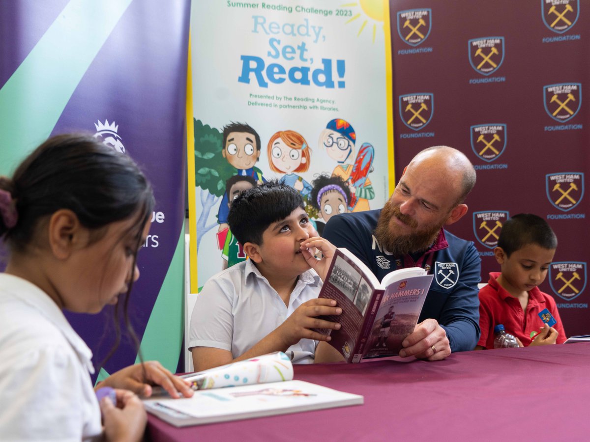 WHUFoundation's tweet photo. Igniting a love for reading with the #SummerReadingChallenge! 📚✨

Join us, @NewhamLibraries, and #PLPrimaryStars as we inspire young minds &amp; celebrate the power of books through the #SRC2023!

#ReadySetRead

https://t.co/l5HtuoAvlh

@PLCommunities | @NewhamLondon https://t.co/9YVFrzQAlW