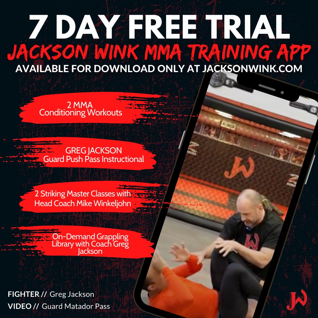 Want to train with the legendary Coach Greg Jackson? For a limited time only, grab your exclusive 7-day FREE trial and kickstart your training NOW! Trial is only available at tinyurl.com/JWMMA #TrainWithTheBest #GregJackson #MMAChampion #UnleashYourPotential