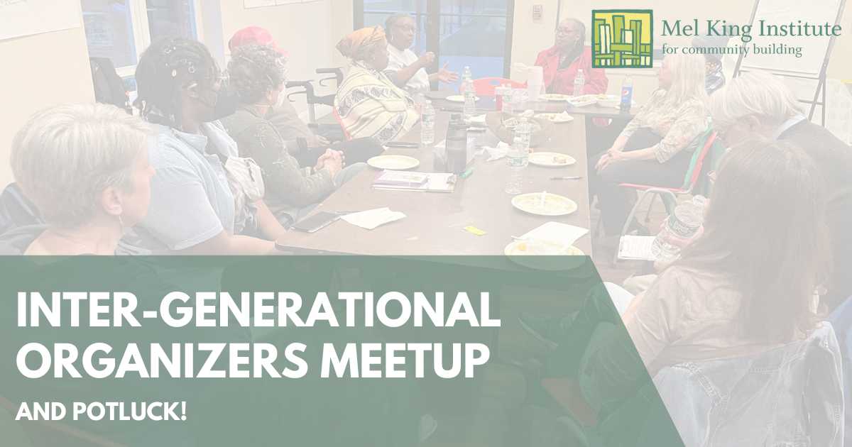 INTER-GENERATIONAL ORGANIZERS MEETUP is today! The event is free, and you still have time to register. ow.ly/YEFO50PaLci