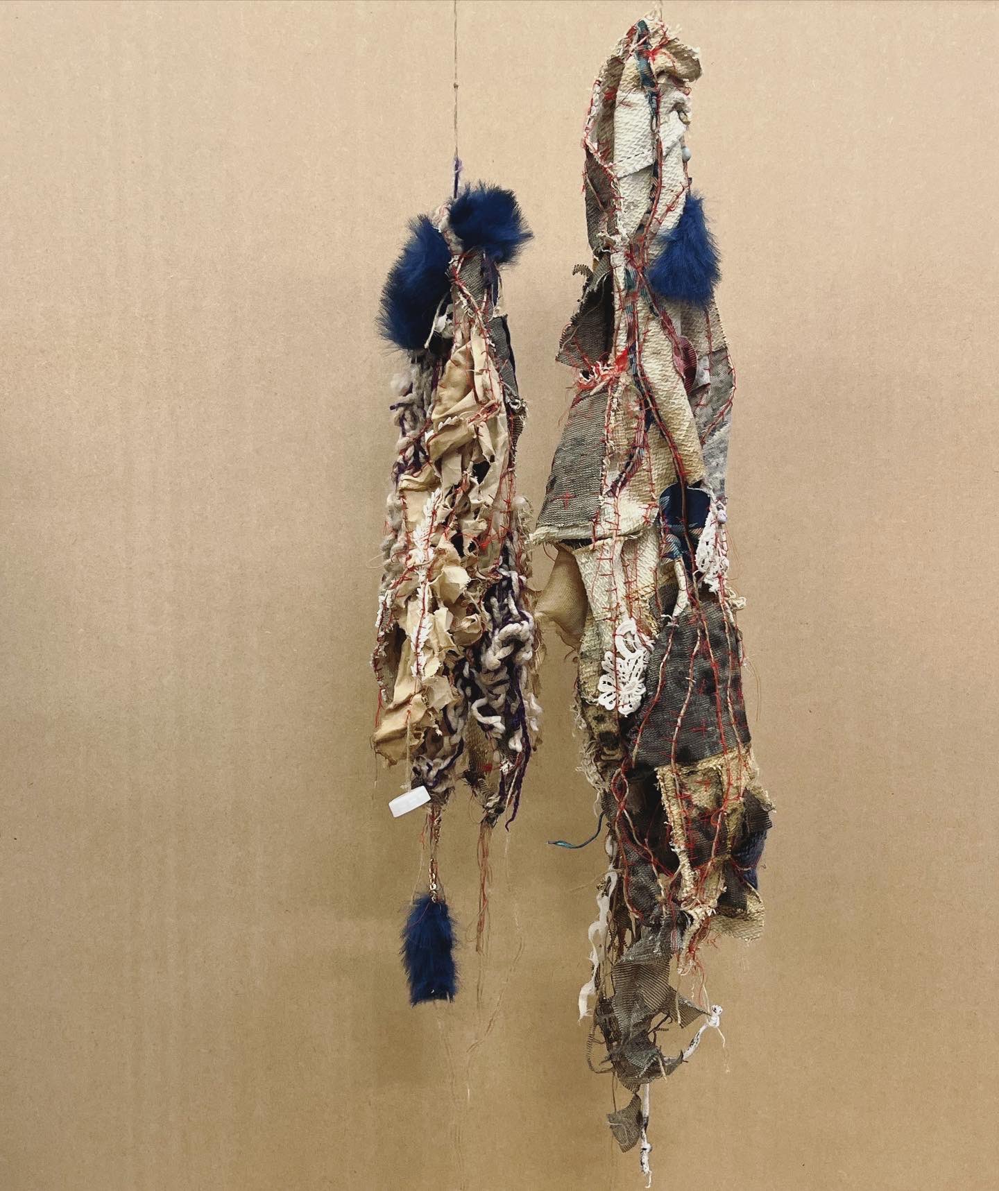 artist Blandine M on Twitter: "Using a variety of textiles, materials & recycled jewellery, I 