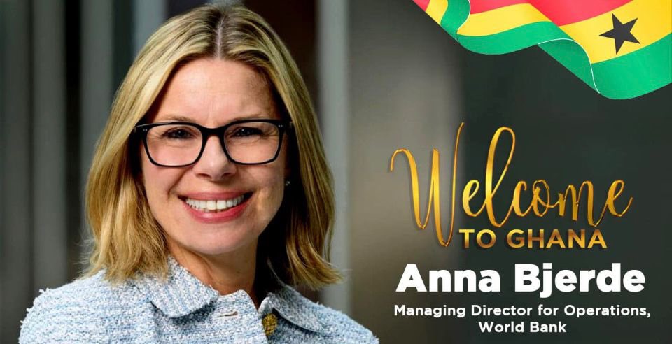 oofmghana's tweet photo. A pleasure to welcome to Ghana, Ann Bjerde, @WorldBank MD for Operations, and @ousmane_diagana, Regional VP for Central & West Africa. Great discussions held on critical macroeconomic and development issues. Akwaaba! #GhanaRising #ResolvingTogether https://t.co/VjfdQXgoPC