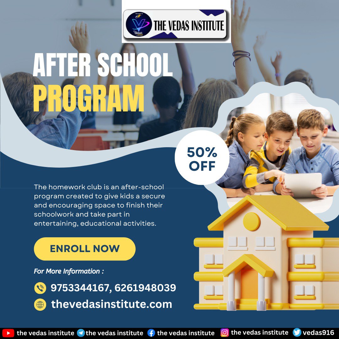 vedas916's tweet image. Sign up for THE VEDAS INSTITUTE, an After School Program for Children

Fun, Fit &amp;amp; Study for an affordable price at Kids Academy here at The SportsCenter!!

Study schedule for school students

Like &amp;amp; Save &amp;amp; drop down some content ideas
.
.
#studyschedule #studytimetable #studytips