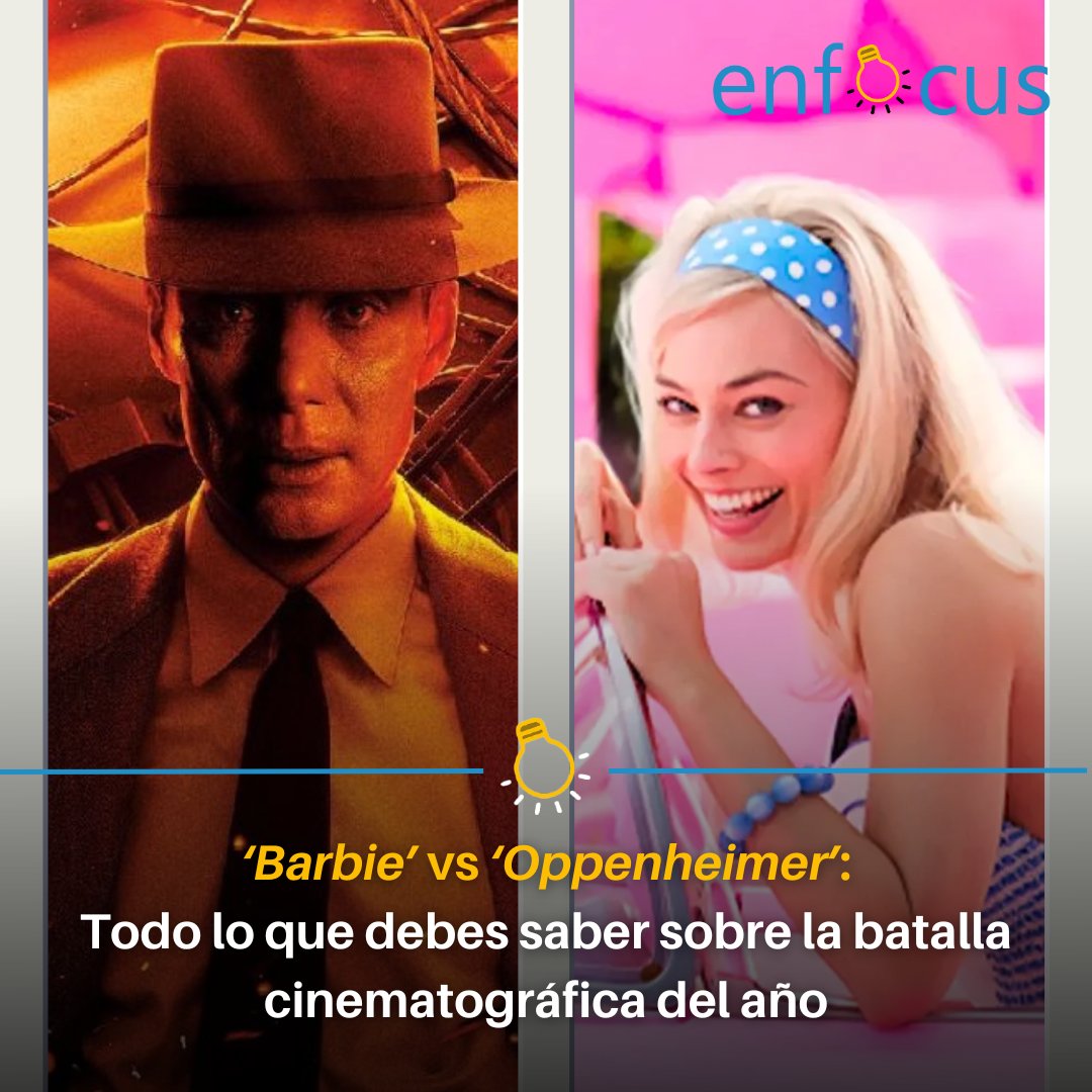Enfocusperu's tweet photo. ¡Conoce todo sobre el estreno simultáneo de las dos películas más esperadas del año!

💡Puedes leer la nota completa en el siguiente enlace💡
https://t.co/jLdXbtnPVC

✍️: Nicholas Koch

•

#Enfocus #Entretenimiento #Barbie #Oppenheimer #Cine #MargotRobbie #CillianMurphy https://t.co/GM79NweOaU