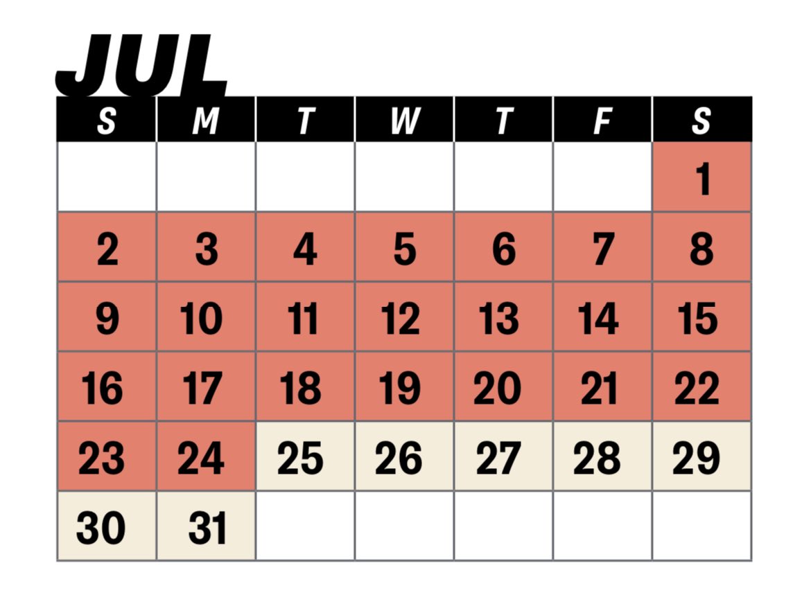 Coach B.O. on Twitter "Dead period ends July 25, 2023….then in August