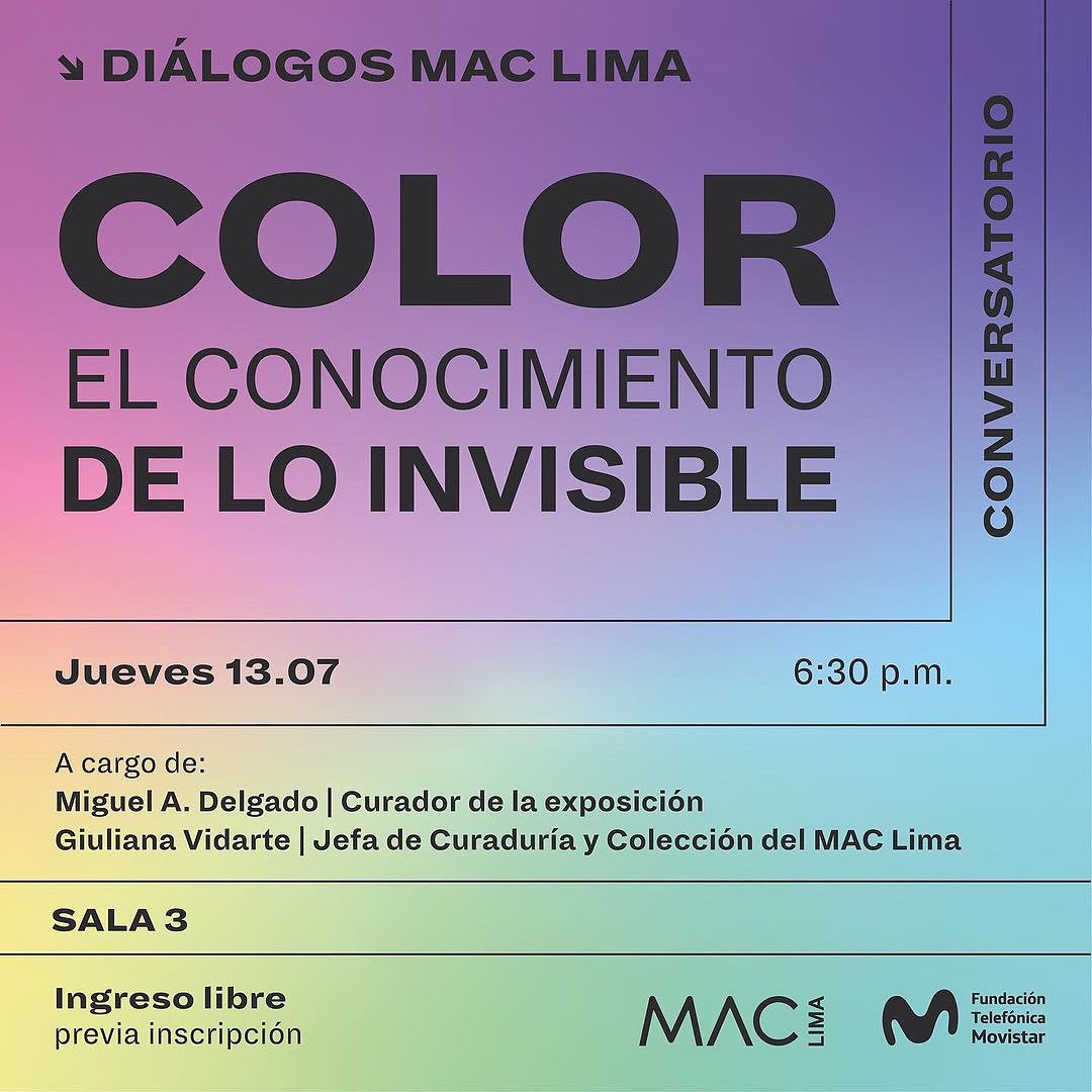 rosenrod's tweet photo. Tras la estupenda inauguración de ayer, esta tarde tendré en el @museomaclima este conversatorio con Giuliana Vidarte para hablar de #ExpoColor. Veníos, limeños, que además el entorno no puede ser mejor @FundacionTefPe https://t.co/Bebf0orgMq