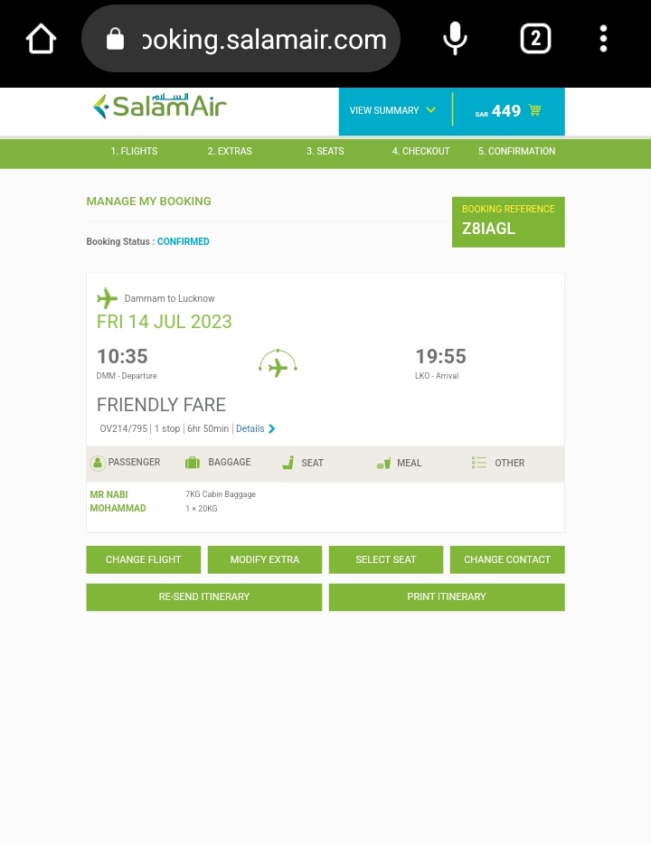 HumariZaban's tweet photo. I booked a ticket from DMM to LKO, it is on 14th july 2023 Friday @SalamAir
i want to cancel it
I try to cntct res.dmm@salamair.com but no reply
Then i try to contact on twitter still not response
Then i did call main headquarter (Muscat) they are sying that "u r too late now" https://t.co/ferCIkSQGV