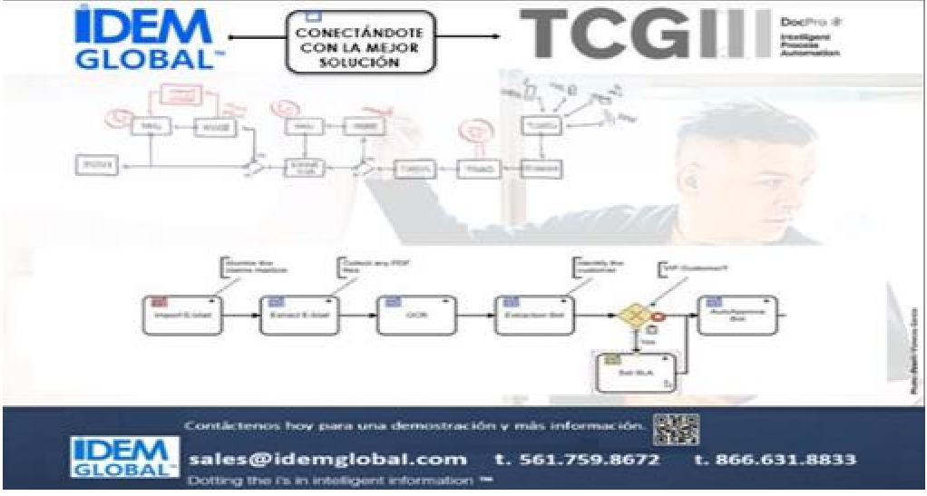 IdemGlobal's tweet photo. @IDEMGLOBAL se combina con el #procesamiento #inteligente de #documentos de #TCGProcess #DocProStar en el poder de #iDpCapture para contenido semiestructurado y no estructurado que lleva la #Automatización de End-to-End a nuevos niveles. Quieres saber mas? Contactanos hoy mismo https://t.co/YFYp7x1Mtg