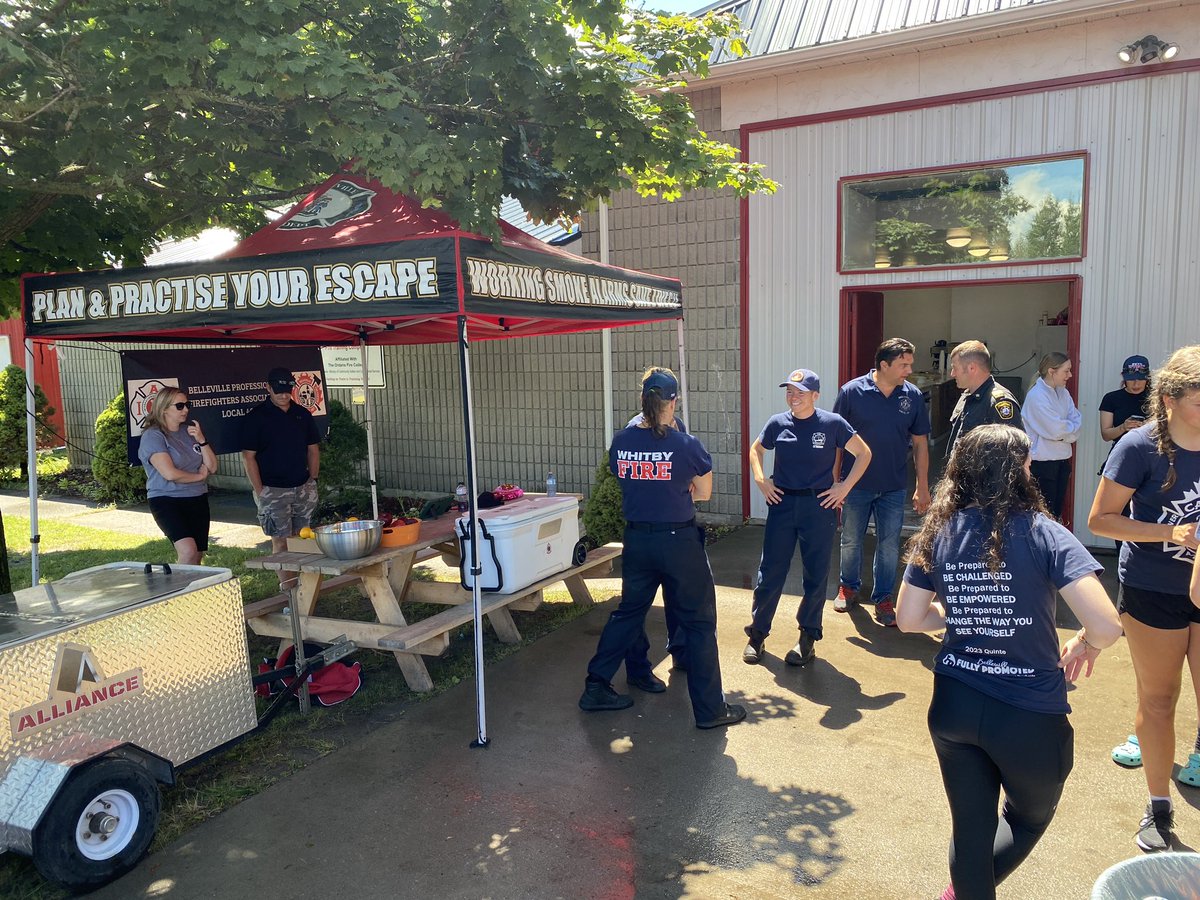 The <a href="/BPFFAlocal497/">BPFFA L497</a> Hydration Station remains the place to be!  As campers attend their Lunch &amp; Learn sessions firefighters network with other firefighters from across the province #campmolly #campmollyquinte