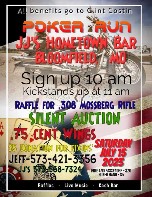 Benefit for Clint Clostin on Saturday, July 15th