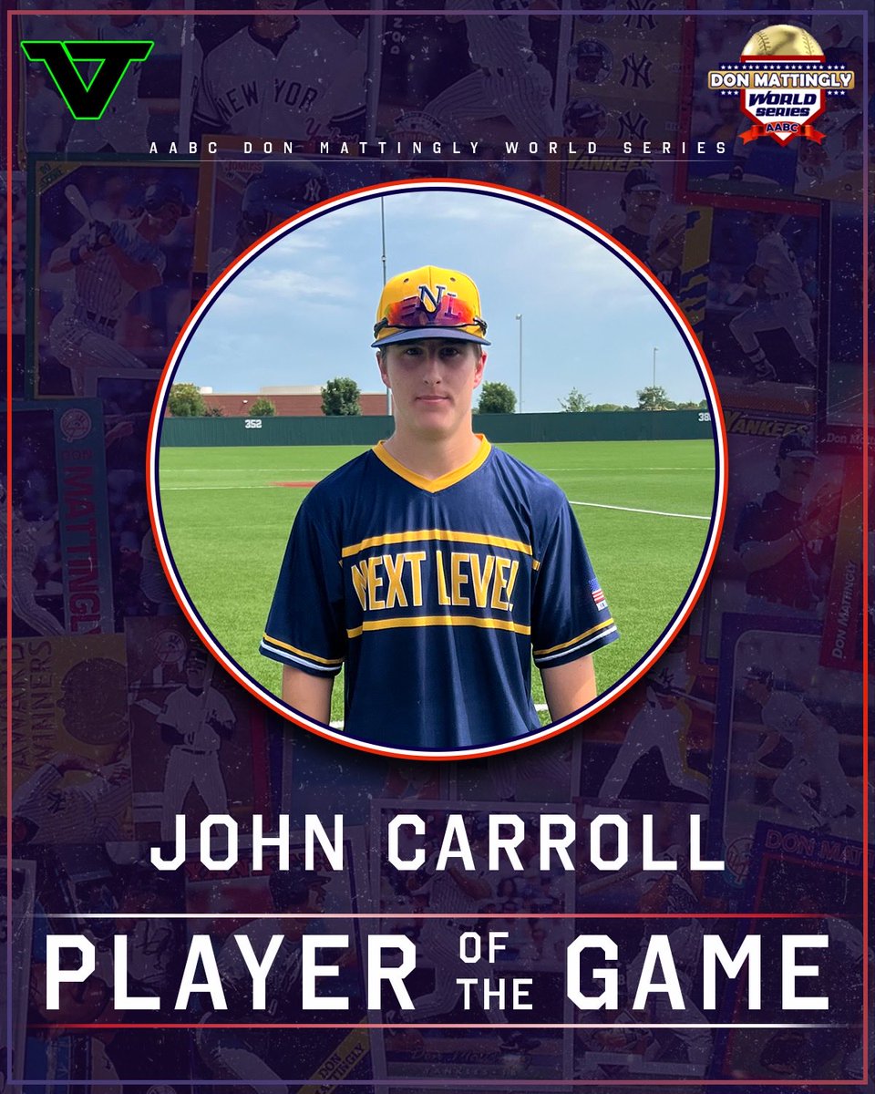 .@followaabc F: @NextLevelBaseba 7, Stix 2025 Scout 6
PoG: John Carroll 4.1 IP, 4K, 2H, 0 ER
Hitter: @TerpBaseball 2-2, 2B, 2R, 2 BB
Notable: Matthew Bolton 2-3, RBI, 2R, HBP https://t.co/Sy6vL1MJNq