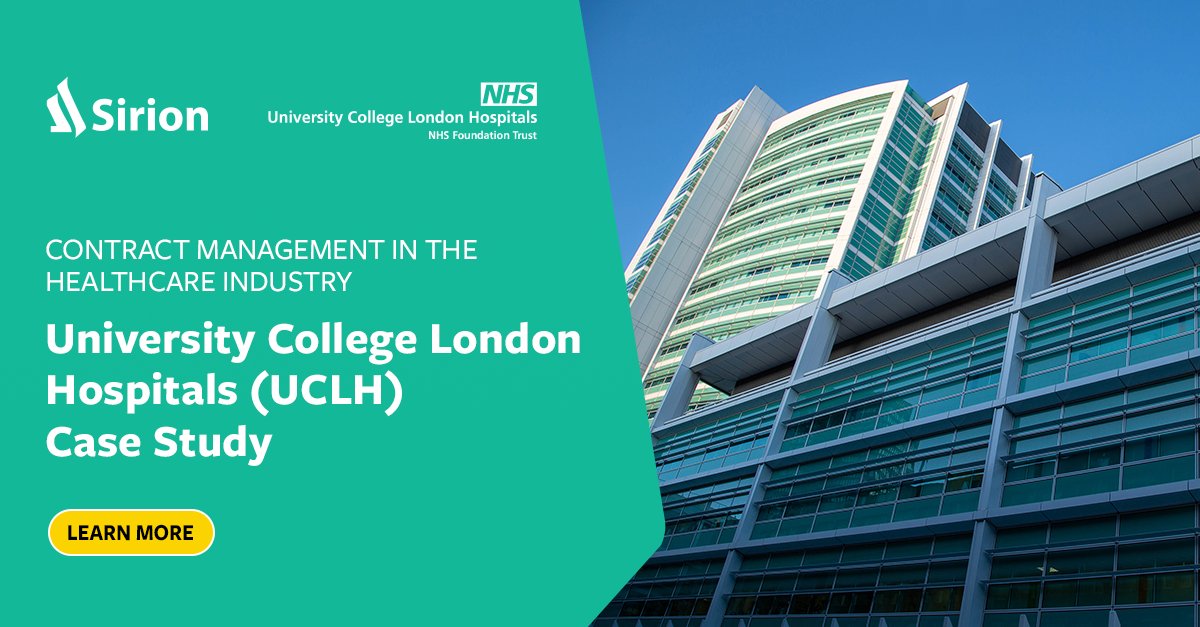 cats_cm: RT @SirionCLM: See how @UCLH turned #Contract challenges into a £20m savings opportunity leveraging Sirion's #AI-powered #CLM. 💸

Learn from our case study: challenges, solutions and potential savings in #Healthcare #ContractManagement.

Che…
