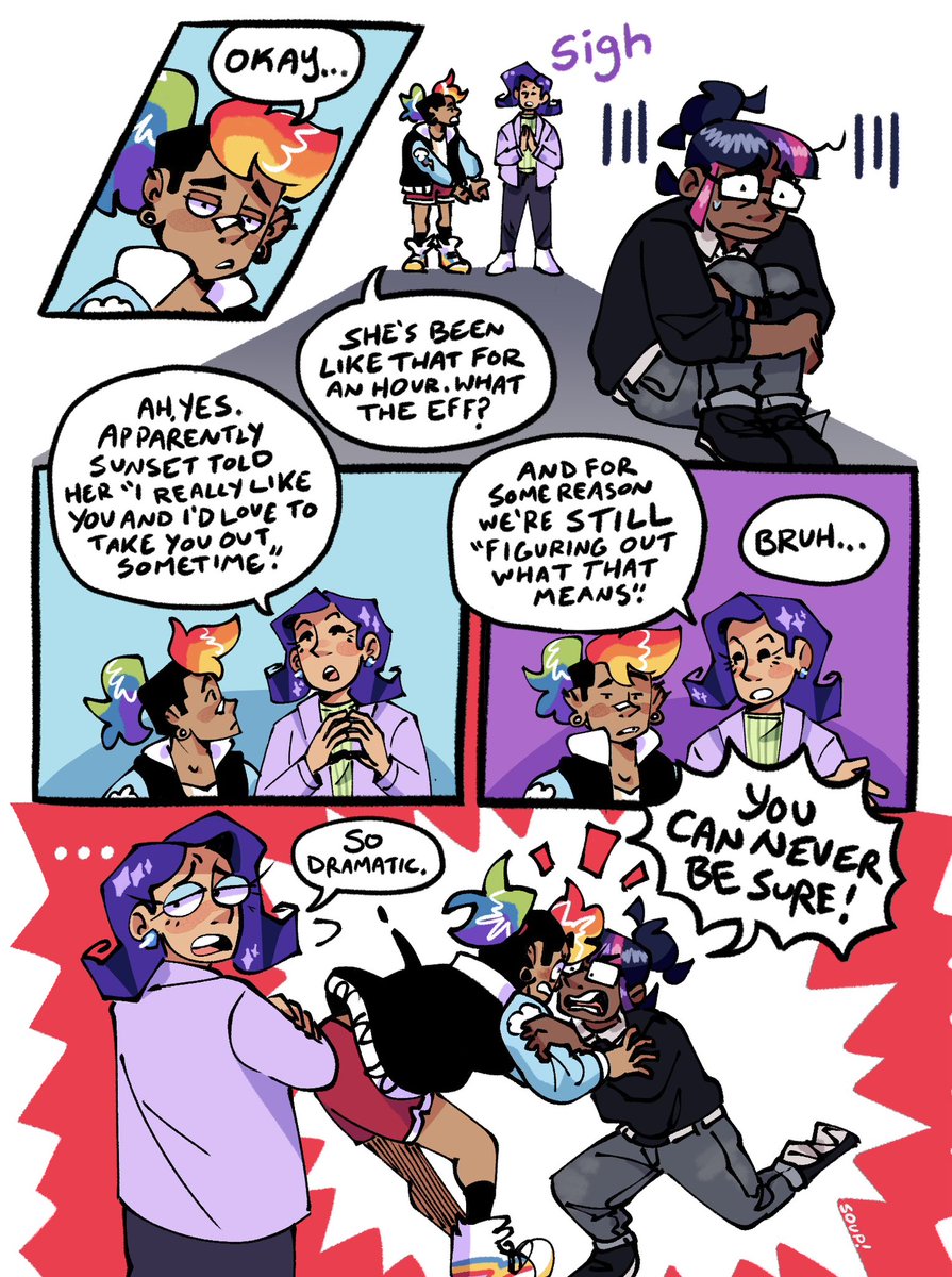 "let's be honest Rairty, 'take you out' COULD mean she wants to beat me up-!!" #mlp #mlpfim #eqg