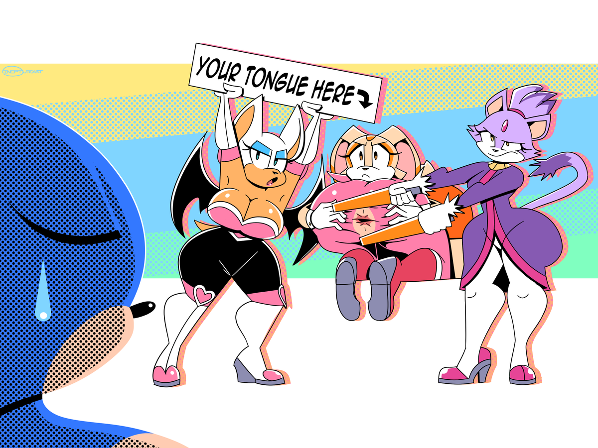 IneptOutcast's tweet photo. Wingwomen 🦇🐰🐱🦔 https://t.co/7e4anphTo9