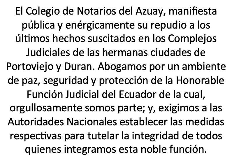 NOTARIOSAZUAY's tweet photo. https://t.co/1Q194gINYR