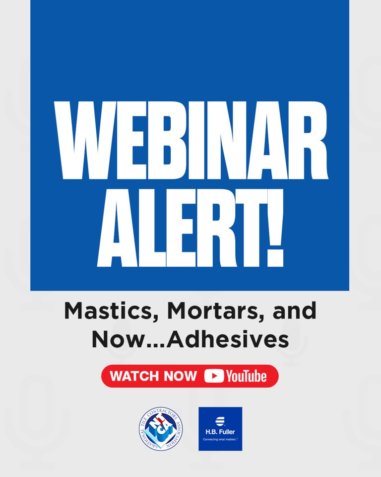 NTCA (@ntcassociation) on Twitter photo In this webinar with <a href="/hb_fuller/">Katie Fuller</a>'s Heather Ruhl, we discuss solving difficult bonding installations through innovation and best practices.
Start watching here: youtu.be/jzsW2AmaJPU
#Webinar #TileEducation #TileInstallation #TileSetter #NTCA In this webinar with <a href="/hb_fuller/">Katie Fuller</a>'s Heather Ruhl, we discuss solving difficult bonding installations through innovation and best practices.
Start watching here: youtu.be/jzsW2AmaJPU
#Webinar #TileEducation #TileInstallation #TileSetter #NTCA