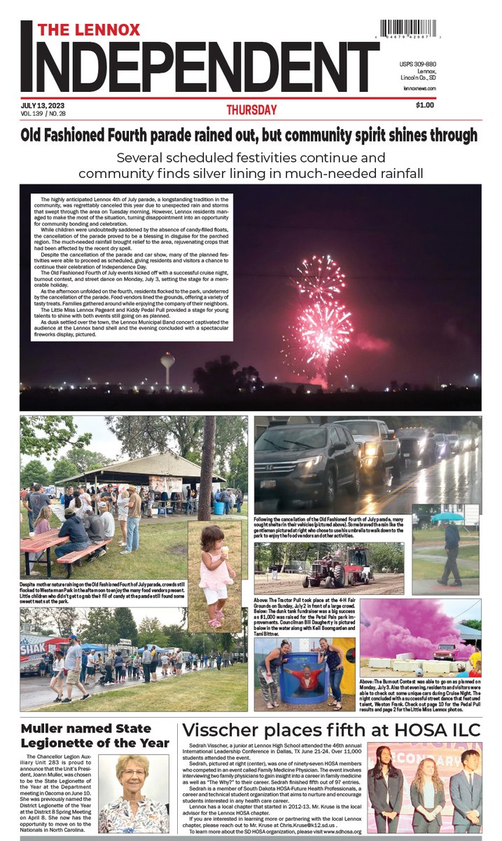 Check out this week's edition of The Lennox Independent. Available on stands now — login anytime at lennoxnews.com.