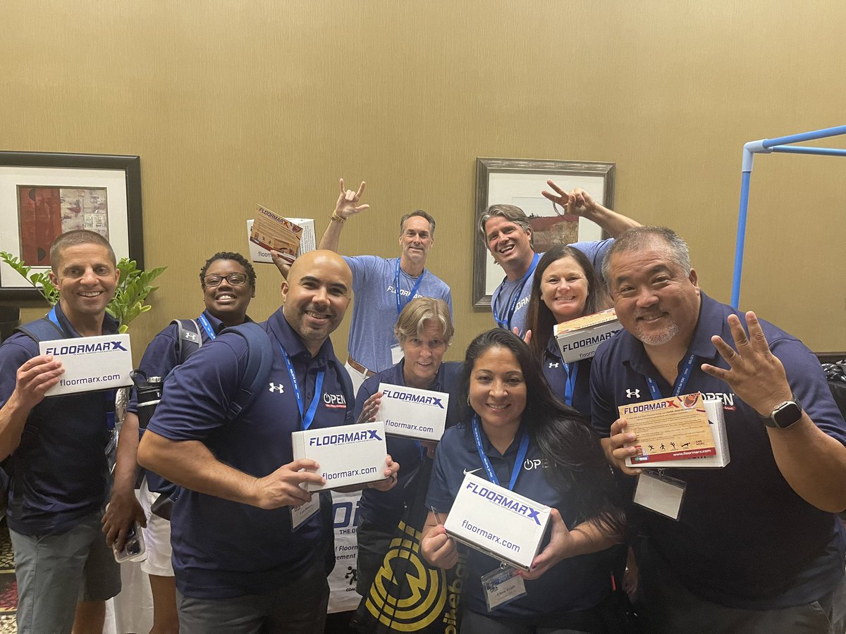 trentsuzuki's tweet photo. The Team 4 EnFOURcers appreciate Mitch Snyder & Jason Lynch & @FloormarX for informing us on how great their floor tape is to use in a #QualityPhysEd program! #OTCStLouis @OPENPhysEd @bafish10 @PEtop5 @lporterPE @TiradoEileen @ramosjr02 @ShannonMaly #GuardiansofQualityPhysEd https://t.co/BO9AxNknH4