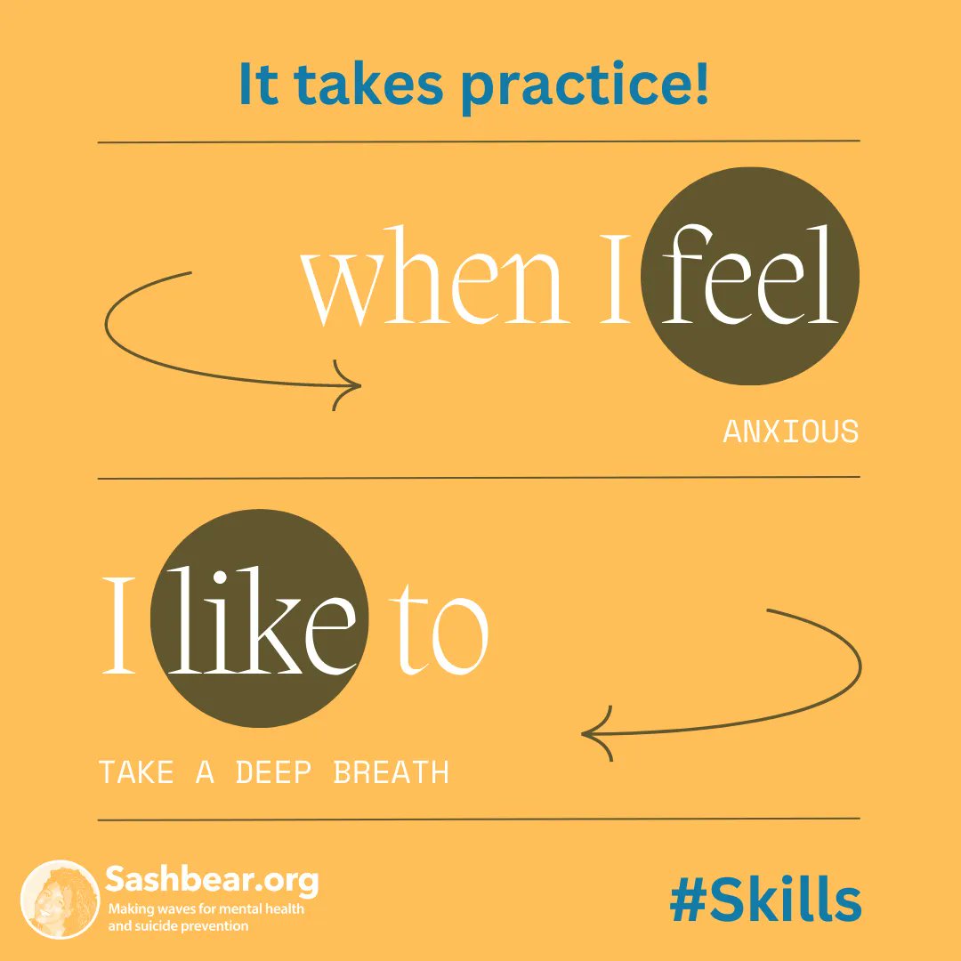 When I feel ........, I like to......

Tell us what works for you!

#Skills #Practice #TheMoreYouKnow #SharingIsCaring