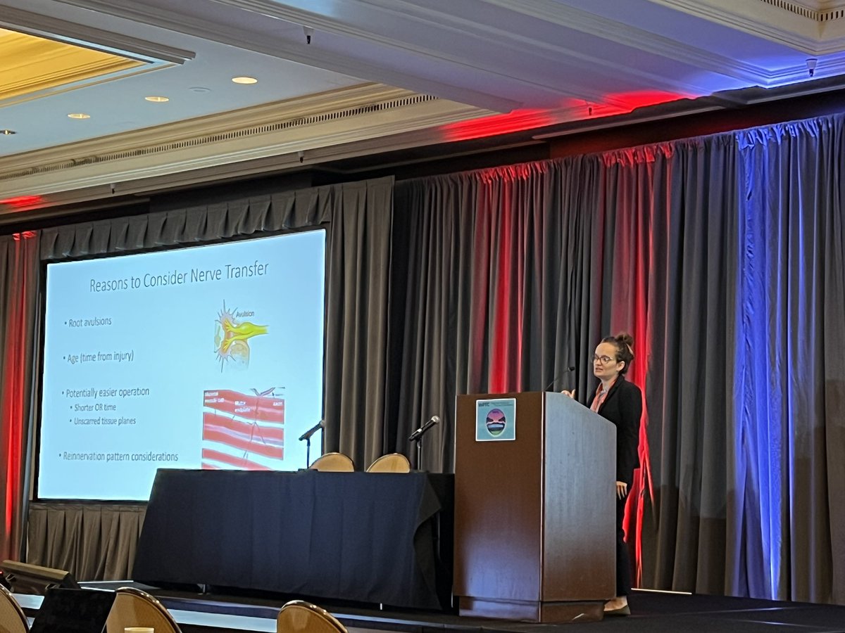 liaoroussos's tweet photo. Great talk on brachial plexus injury by Dr. Kate Hinchcliff @ped_trauma 

Sterling Bunnell - "To someone who has nothing, a little is a lot." https://t.co/TKb5M57SKQ