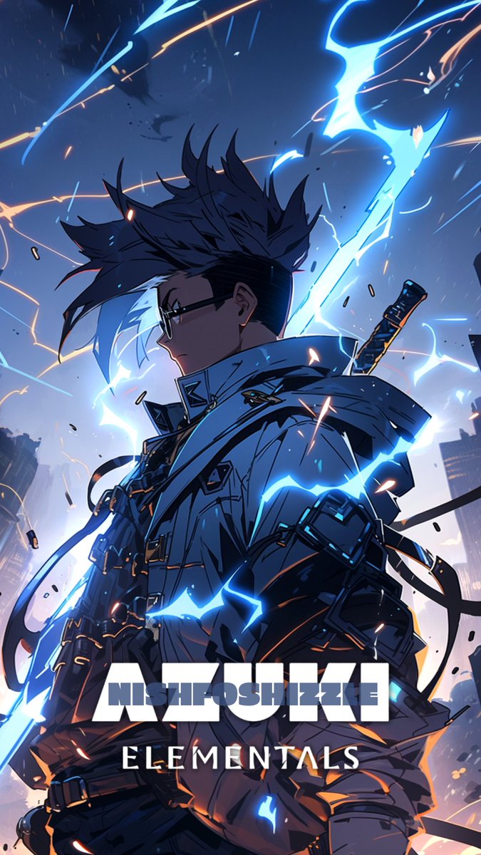 nishfoshizzle's tweet photo. Yoooo! Thank you @soulfever_eth for the sick edits on my @Azuki elemental #2247. Lightning gang wya? https://t.co/bfDzIrfmC4
