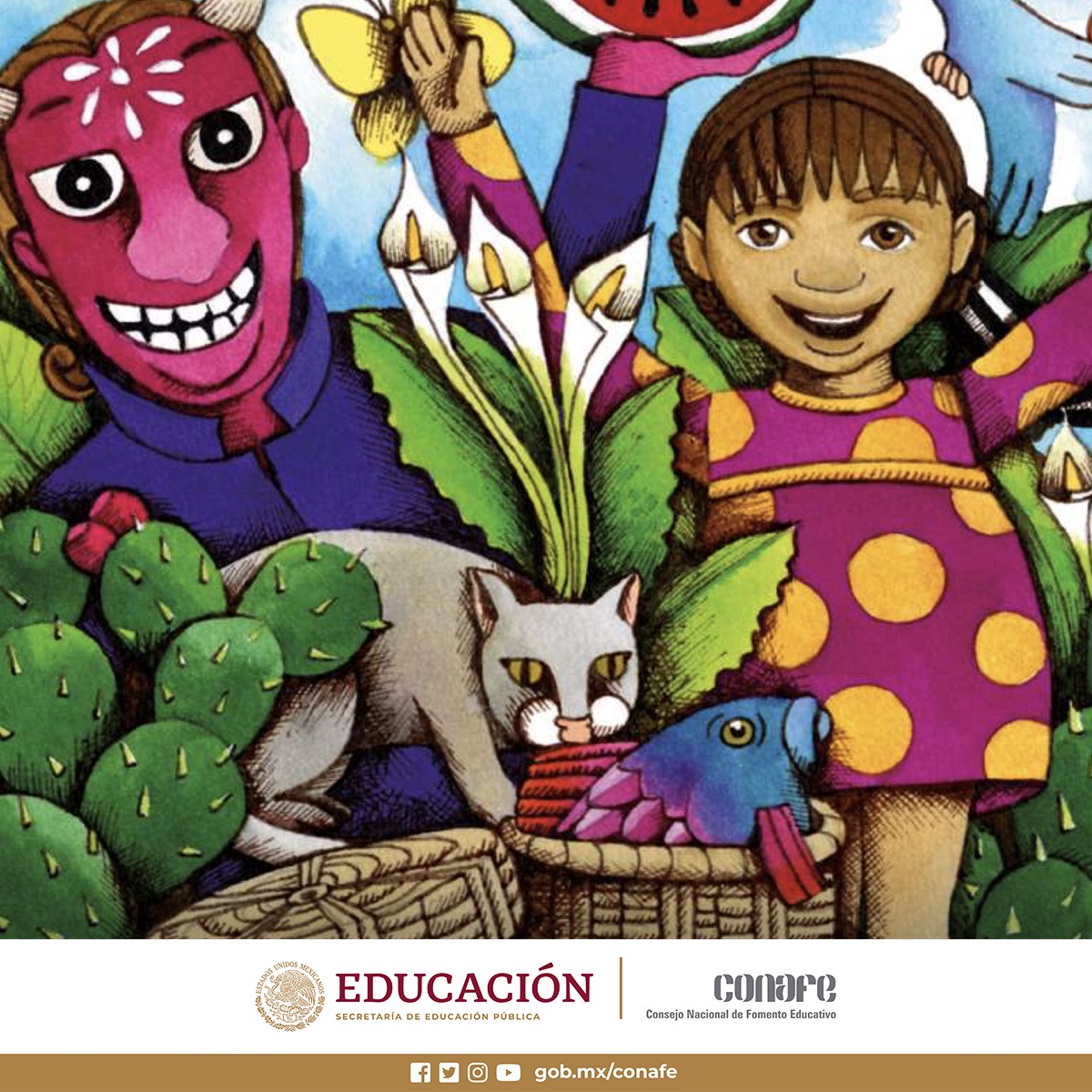 CONAFE_mx's tweet photo. “Un Día de Tianguis👧🏻” es una linda historia para niñas y niños, contada e ilustrada por Ruth Rodríguez, de la Colección 📚 "Mira un Cuento". ¡Es un #LibroCONAFE 📖 pensado para ti!
👇
https://t.co/qfTCtThcMx
@SEP_mx @Letamaya https://t.co/yHSuluVR7J