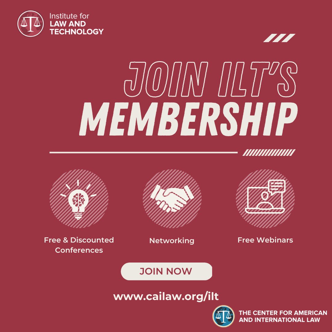 An Associate Membership in the Institute for Law and Technology includes free registration to our 7th Cybersecurity &amp; Data Privacy Law Conference AND our 61st Annual Conference on Intellectual Property Law.

Learn more: pulse.ly/wlh9j8tf5w