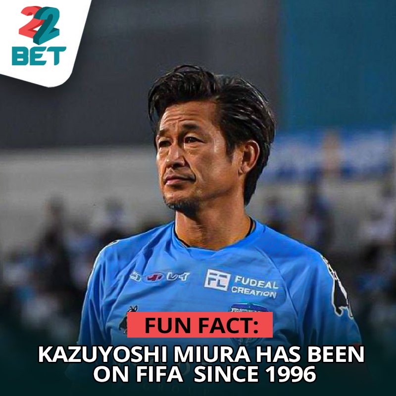 22betNaija's tweet photo. Kazuyoshi Miura 🇯🇵, the oldest professional footballer on the planet, has extended his contract at UD Oliveirense 🇵🇹 by a year
The Japanese striker will be 57 years old when his contract ends
#22Bet #Bestodds #WordRecord https://t.co/pD8EmtynWa