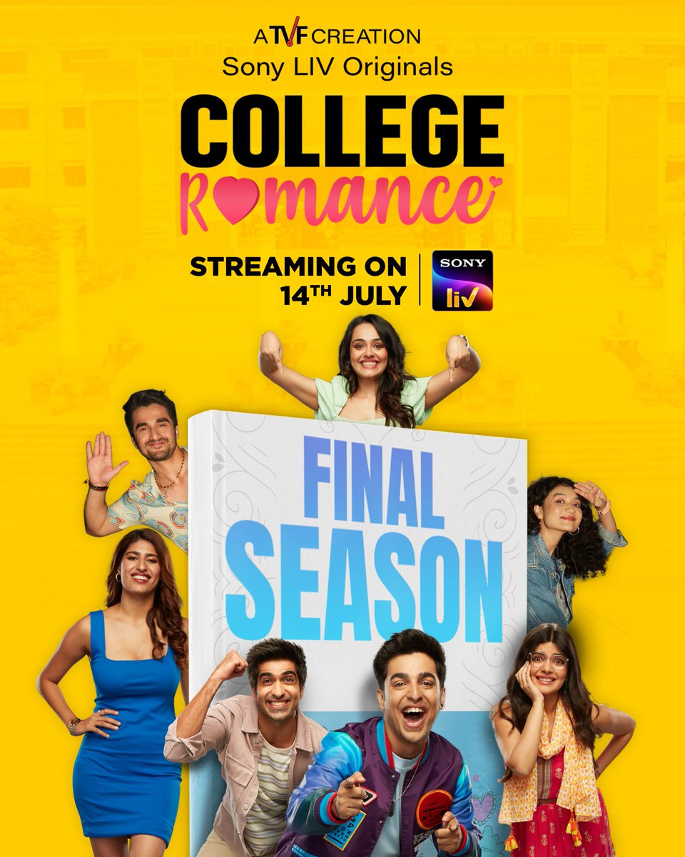 #TVF's #CollegeRomance S4 now streaming on #SonyLIV.

Directed by #AshutoshChaturvedi & #PankajMavchi

ft. #GaganArora #ApoorvaArora. #ShreyaMehta #Manjot #KeshavSadhna #NupurNagpal #EklaveyKashyap & #JhanviRawat, 

#CollegeRomanceOnSonyLIV #CollegeRomanceS4 #FilmyKhabariya