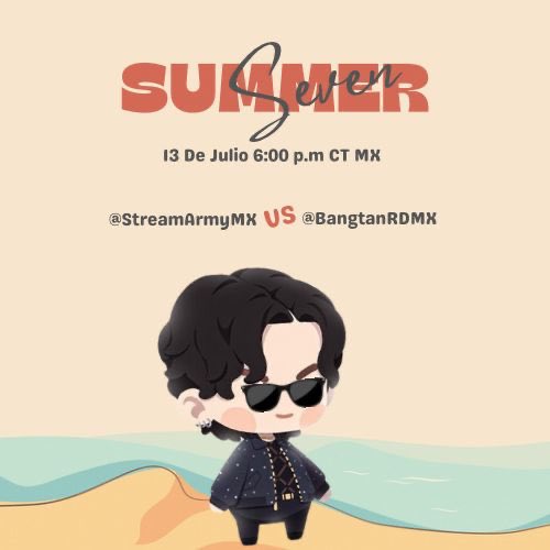 streambtsmexico's tweet photo. — Únete a nosotros hoy a las 6:00 CT MÉXICO 🇲🇽¡ Elige a tu equipo  !

@BangtanRDMX vs @StreamArmyMX https://t.co/A5QM2NqDr0