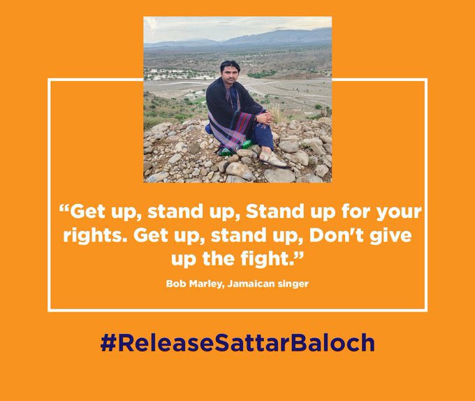 Iqrakhaliddd's tweet photo. Get up,Stand up for your rights .Get up,Stand up ,Don't give up the fight ''
#StopHarrasingPoliticalActivists #ReleaseSattarBaloch https://t.co/vOUSMInKIk