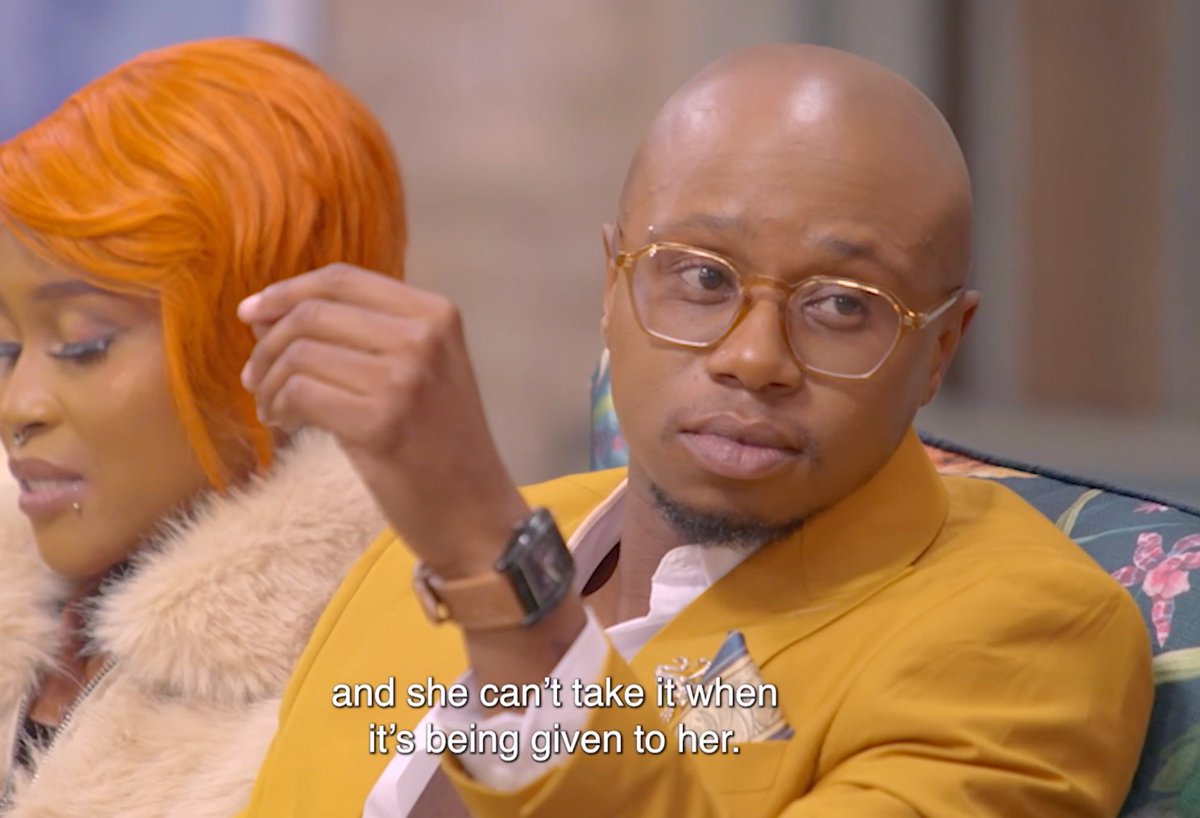 Mzansimagic's tweet photo. Rainbow had no interest in what the issue was so Test backed her girl up and let everyone know that he doesn't appreciate the disrespect towards her. #SjolaSonke #SJSReunion https://t.co/x9QLNI2zIY https://t.co/qnsT94ry4J