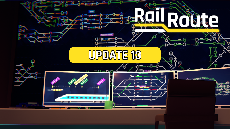 RailRouteGame's tweet photo. 🚂 Update 13 is live! We've poured our hearts into this one and can't wait to hear what you think! Check out the details in our latest Rail Log and let's start the conversation! [ https://t.co/TGAoq6Mcvf ] #RailRoute #Update13 #GameDev https://t.co/W7V5GdU1hy