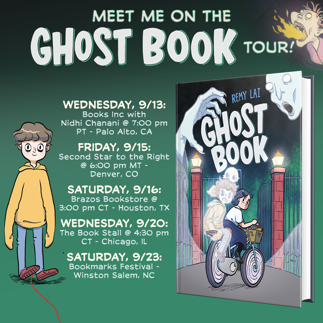 🚨This is not a drill: the incredible <a href="/Remy_Lai/">Remy Lai</a> will be going on a GHOST BOOK tour this September!! Get all the deets: linktr.ee/ghostbook 👻⁣