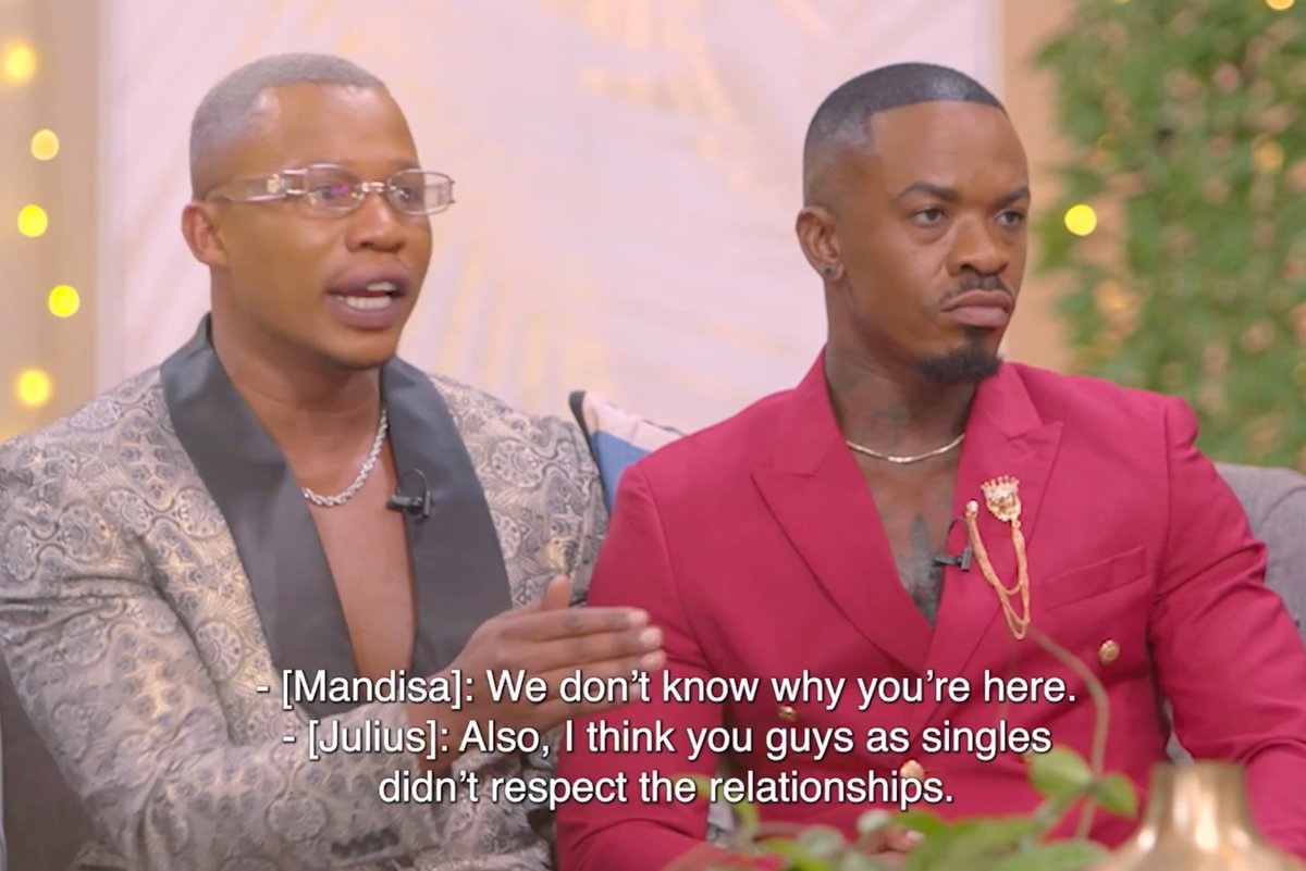 Mzansimagic's tweet photo. The couples and the singles were simply not on the same page. #SjolaSonke #SJSReunion https://t.co/x9QLNI2zIY https://t.co/5K8wS0V4TT