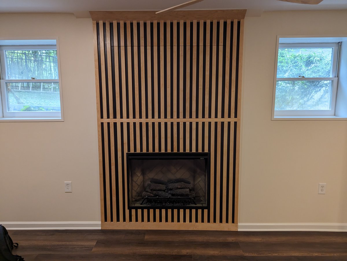 FBrenovations's tweet photo. During the demo, we found some hidden room. While surprises like these can be common, the fun part is creating creative ways to use them. Here we turned the extra space into a fireplace with additional storage, which looks fantastic. https://t.co/7RhEXLToEf