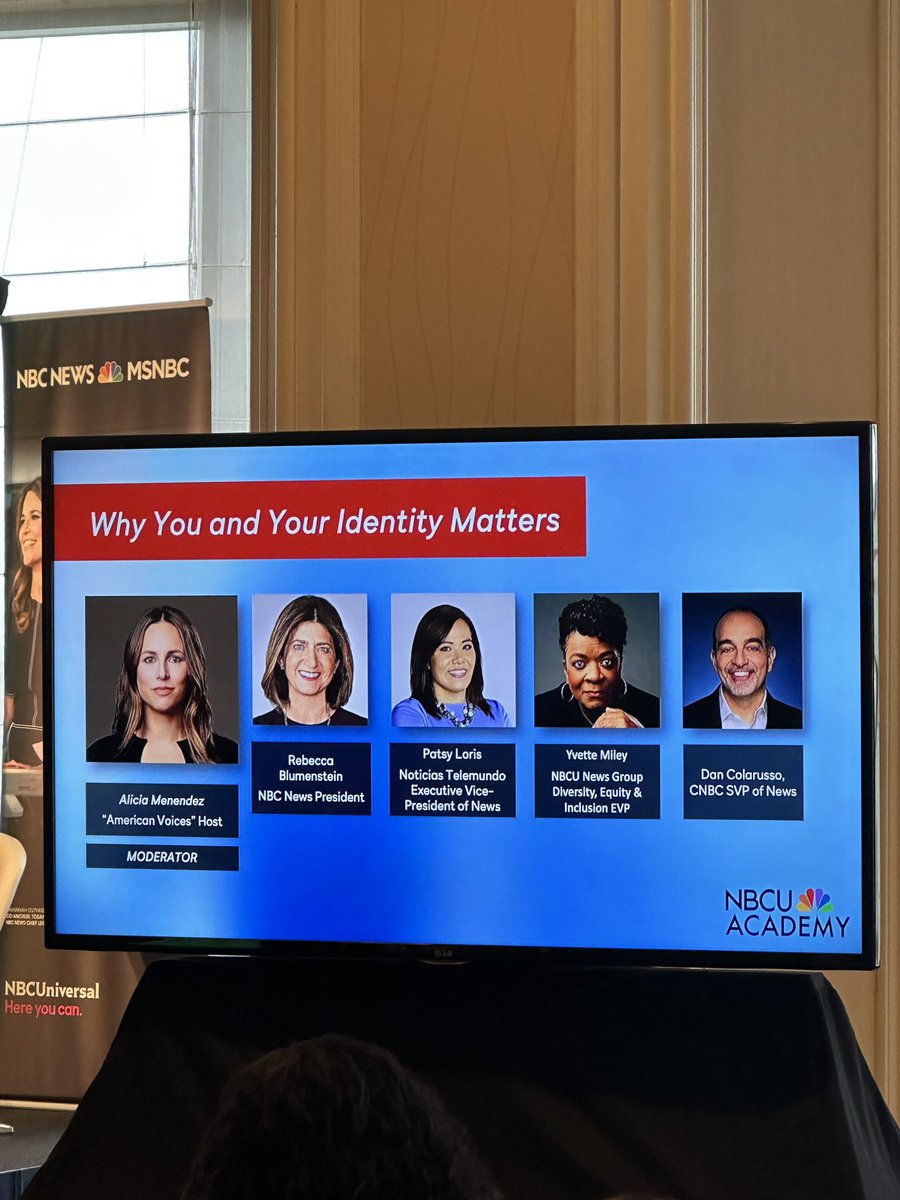 BeatoJaeel's tweet photo. Immensely honored to be in the audience listening to these @NBCUniversal leaders talk about why identity matters the most and the importance of authenticity in journalism. 

#NAHJ2023 #Miami #nbcu https://t.co/xNIpvuTLCF