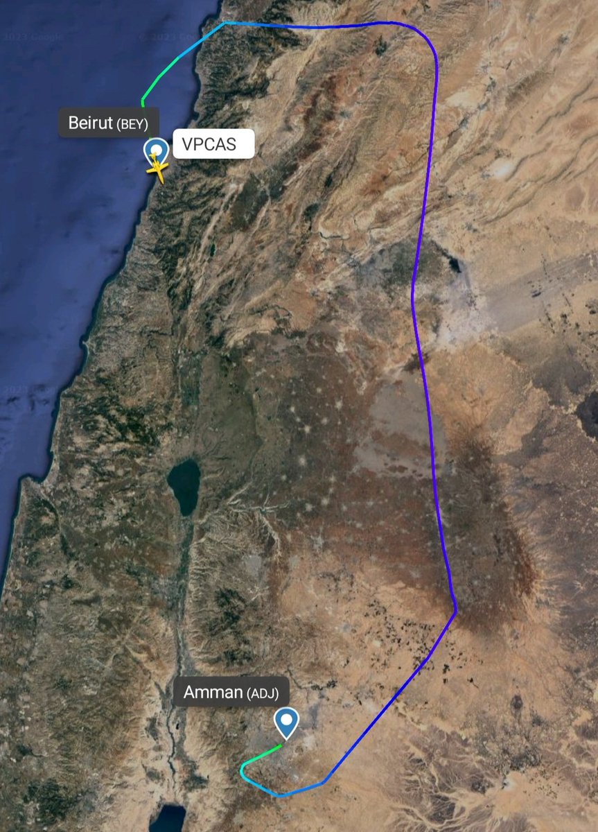 LebanonJets's tweet photo. #VPCAS a regular visitor arrived from #Amman (ADJ) to #Beirut https://t.co/w6rYgF34DT
