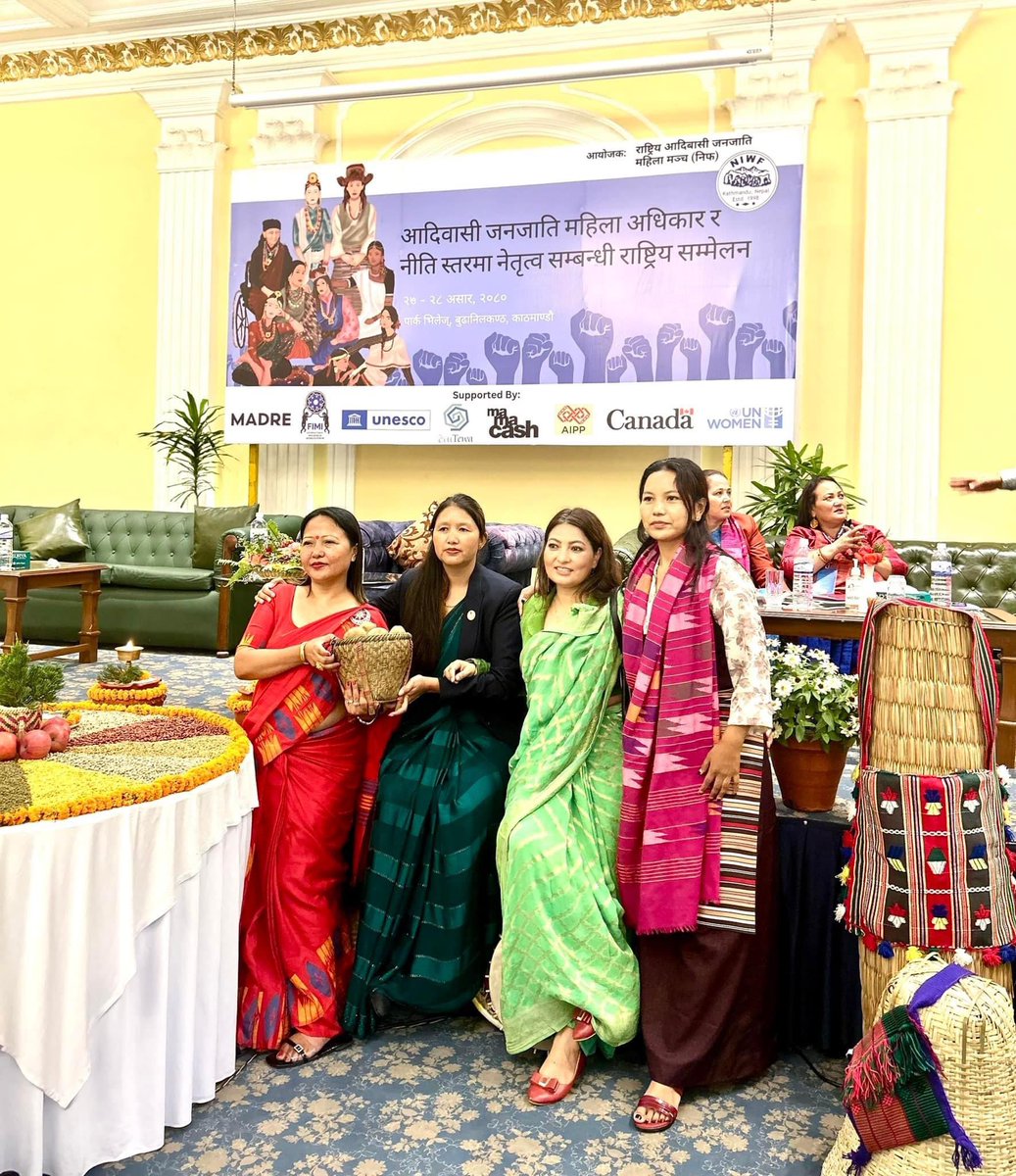 आदिवासी जनजाति महिला अधिकार र नीति स्तरमा नेतृत्व सम्बन्धी पहिलो आदिवासी ज़नजाति महिला संसद स्तरीय पहिलो  रास्ट्रिय सम्मेलन आयोजना गर्नु भएकोमा धेरै खुशी लाग्यो ।यस्तो परिस्थितिमा यो महान अवसरको लागी धेरै धेरै धन्यबाद आदिवासी जनजाति महिला मंच लाई (अध्यक्ष सोनी लामाको दीदीको टीमला