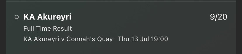 Europa Conference League 🌍
~
Akureyri Vs Connah’s Quay 🤝🏻
~
19:00 ⏰
~
Akureyri Win 🏆 
~
9/10 💰
