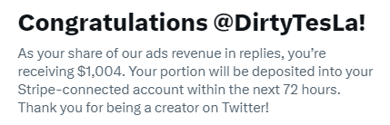 DirtyTesLa's tweet image. Holy moly 😳 did not expect that. I don't know the timeline, but this is amazing!
Thanks everyone, more of my YouTube content will be pushed to Twitter!