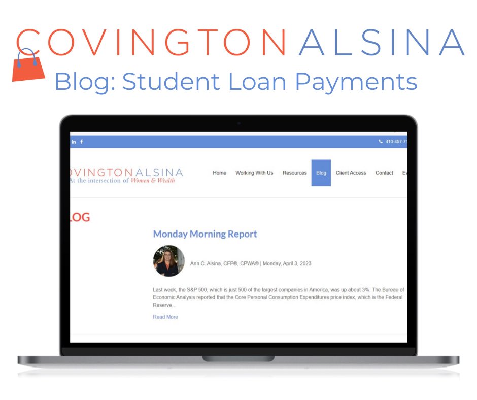 Making news: the recent Supreme Court decision striking down student loan cancellation.  In August, the pandemic forbearance ends as well, so payments will start soon.  If you have loans and haven’t been paying on them, what now? Read on…

covingtonalsina.com/blog/monday-mo…