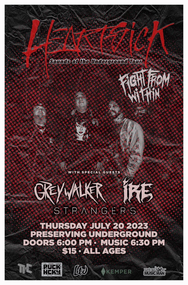 Happy to have the guys in <a href="/heartsickband/">Heartsick</a> back in PGH for this killer show. ONLY ONE WEEK AWAY! 🤯Don't sleep on this one!